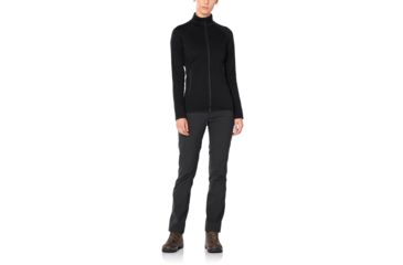 Image of Icebreaker Elemental Long Sleeve Zip - Womens, Black, Small, 104895001S