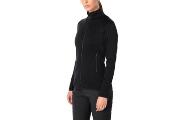 Image of Icebreaker Elemental Long Sleeve Zip - Womens, Black, Small, 104895001S
