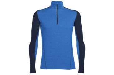 Image of Icebreaker Factor Long Sleeve Half Zip Tee - Men's-Pelorus/Admiral-Small