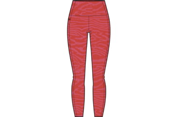 Image of Icebreaker Fastray High Rise Topo Lines Tights - Women's, Electron Pink/Tempo/Aop, Extra Small, IB0A56U8992XS