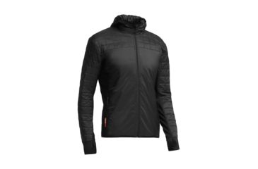 Image of Icebreaker Helix Long Sleeve Zip Hood - Mens-Black-Medium