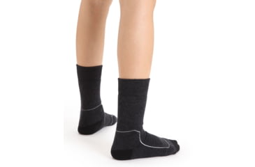 Image of Icebreaker Hike+ Heavy Crew Socks - Women's, Jet Heather, Small, IB105100002S