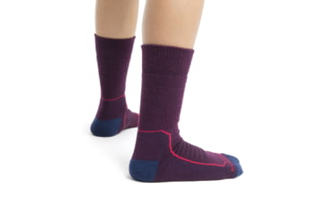 Image of Icebreaker Hike+ Heavy Crew Socks - Women's, Nightshade/Elpink/Rylnav, Small, IB105100969S