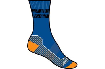 Image of Icebreaker Hike+ Light Crew Natural Summit Socks - Men's, Lazurite/Solar/Snow, Small, IB0A56GM954S