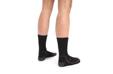 Image of Icebreaker Hike+ Light Crew Socks - Men's, Black/Mink/Monsoon, Medium, IB105103285M