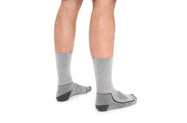 Image of Icebreaker Hike+ Light Crew Socks - Men's, Blizzard Heather, Medium, IB105103017M