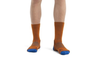 Image of Icebreaker Hike+ Light Crew Socks - Mens, Earth/Nightshade/Lazurite, Extra Large, IB105103925XL