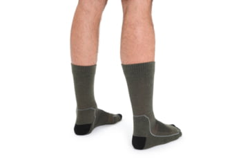 Image of Icebreaker Hike+ Light Crew Socks - Mens, Loden/Black/Gritstone Heather, Medium, IB105103282M