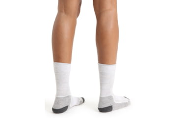 Image of Icebreaker Hike+ Light Crew Socks - Womens, Blizzard Heather, Large, IB105099017L