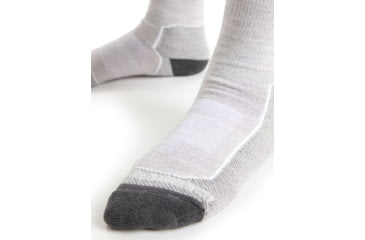 Image of Icebreaker Hike+ Light Crew Socks - Womens, Blizzard Heather, Large, IB105099017L