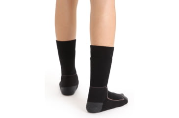 Image of Icebreaker Hike+ Light Medium Crew Socks - Womens, Black/Monsoon/Mink, Small, IB105097272S