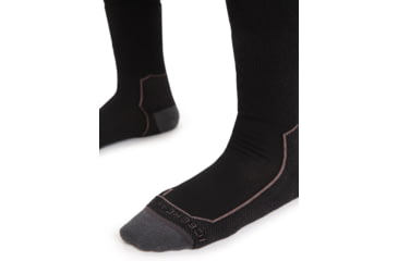 Image of Icebreaker Hike+ Light Medium Crew Socks - Women's, Black/Monsoon/Mink, Small, IB105097272S