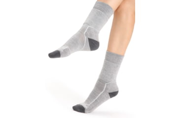 Image of Icebreaker Hike+ Light Medium Crew Socks - Womens, Blizzard Heather, Small, IB105097017S