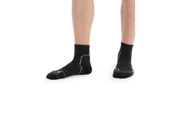Image of Icebreaker Hike+ Light Mini Socks - Men's, Jet Heather, Medium, IB105102002M