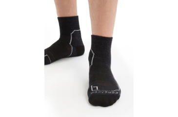 Image of Icebreaker Hike+ Light Mini Socks - Mens, Jet Heather, Medium, IB105102002M