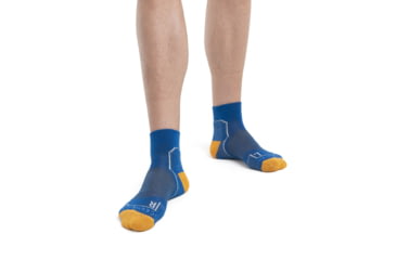 Image of Icebreaker Hike+ Light Mini Socks - Mens, Lazurite/Solar/Snow, Large, IB105102954L