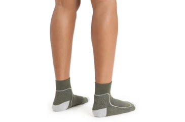 Image of Icebreaker Hike+ Light Mini Socks - Womens, Loden/Blizzard Heather/Snow, Medium, IB105098371M