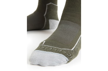 Image of Icebreaker Hike+ Light Mini Socks - Womens, Loden/Blizzard Heather/Snow, Medium, IB105098371M