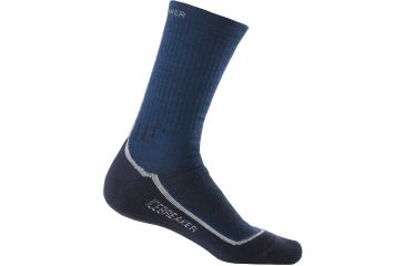 Image of Icebreaker Hike Lite Crew Sock Clearance - Men's-Largo/Silver/Admiral-Large