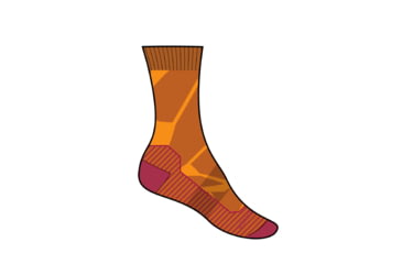 Image of Icebreaker Hike+ Medium Crew Fractured Landscapes Socks - Women's, Solar/Earth/Electrnpnk, Large, IB0A56GN973L