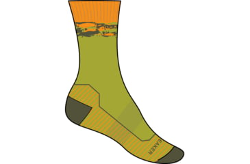 Image of Icebreaker Hike+ Medium Crew Sedimentary Socks - Men's, Bio Lime/Loden/Solar, Small, IB0A56GH950S