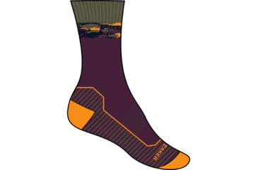 Image of Icebreaker Hike+ Medium Crew Sedimentary Socks - Men's, Nightshade/Solar/Loden, Medium, IB0A56GH919M