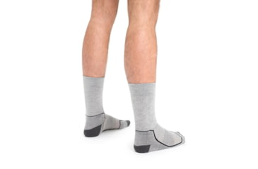 Image of Icebreaker Hike+ Medium Crew Socks - Men's, Blizzard Heather, Large, IB105101017L