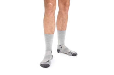 Image of Icebreaker Hike+ Medium Crew Socks - Mens, Blizzard Heather, Large, IB105101017L