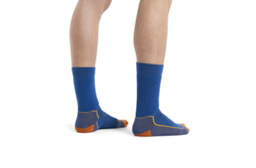 Image of Icebreaker Hike+ Medium Crew Socks - Mens, Lazurite/Solar/Earth, Small, IB105101996S