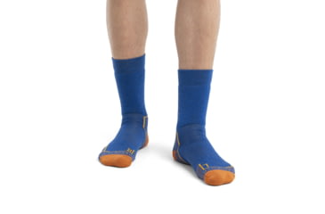 Image of Icebreaker Hike+ Medium Crew Socks - Men's, Lazurite/Solar/Earth, Small, IB105101996S