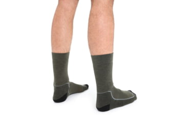 Image of Icebreaker Hike+ Medium Crew Socks - Mens, Loden/Black/Gritstone Heather, Medium, IB105101282M