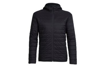 Image of Icebreaker Hyperia Hooded Jacket - Mens, Black, Small, 103874001S