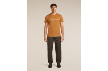 Image of Icebreaker Merino 150 Tech Lite Short Sleeve Range Stripes T-Shirt - Mens