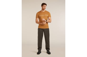 Image of Icebreaker Merino 150 Tech Lite Short Sleeve Range Stripes T-Shirt - Mens