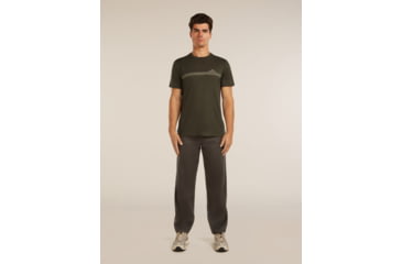 Image of Icebreaker Merino 150 Tech Lite Short Sleeve Range Stripes T-Shirt - Mens