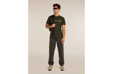 Image of Icebreaker Merino 150 Tech Lite Short Sleeve Range Stripes T-Shirt - Mens