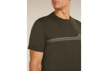Image of Icebreaker Merino 150 Tech Lite Short Sleeve Range Stripes T-Shirt - Mens