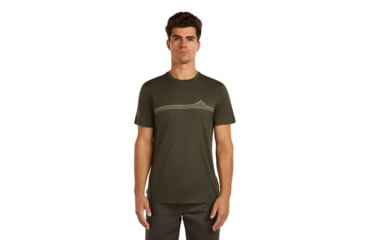 Image of Icebreaker Merino 150 Tech Lite Short Sleeve Range Stripes T-Shirt - Mens