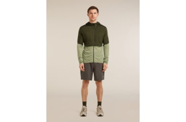 Image of Icebreaker Merino Blend 200 RealFleece Descender Long Sleeve Zip Hoodie - Mens