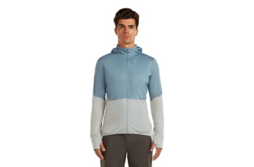 Image of Icebreaker Merino Blend 200 RealFleece Descender Long Sleeve Zip Hoodie - Mens
