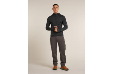 Image of Icebreaker Merino Blend 200 RealFleece Descender Long Sleeve Zip Hoodie - Mens