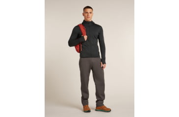Image of Icebreaker Merino Blend 200 RealFleece Descender Long Sleeve Zip Hoodie - Mens