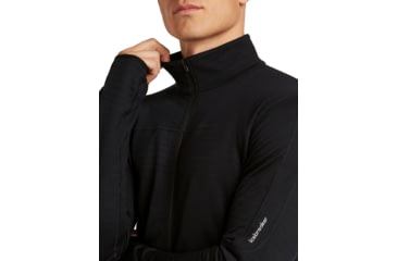 Image of Icebreaker Merino Blend 300 RealFleece Descender Long Sleeve Zip Jacket - Mens, IB0A57QG001XL