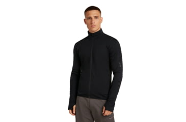 Image of Icebreaker Merino Blend 300 RealFleece Descender Long Sleeve Zip Jacket - Mens, IB0A57QG001XL