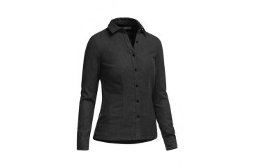 Image of Laurel Long Sleeve Shirt - Womens-Jet Heather-X-Small