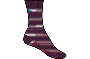 Image of Icebreaker Lifestyle Fine Gauge Crew Socks - Women's, Nightshade/Crystal, Large/Extra Large, IB105304901LXL