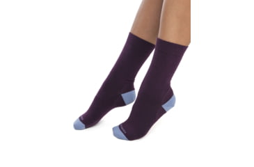 Image of Icebreaker Lifestyle Fine Gauge Crew Socks - Women's, Nightshade/Kyanite, Small, IB105253889SM