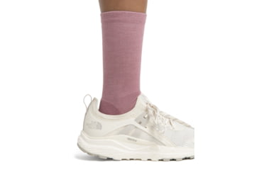 Image of Icebreaker Lifestyle Light Crew Socks - Womens, Crystal/Electron Pink, Medium, IBIBN313A56M