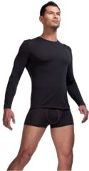 Image of Icebreaker Long Sleeve Crewe Undergarment Clearance - Men's-Carbon-Small