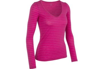 Image of Icebreaker Long Sleeve Siren Crew Clearance - Women's-Magenta Overdye-Large